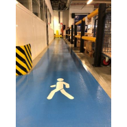 Marquage au sol par le résine Epoxydique idéal pour le parking et les zones industrielles_1