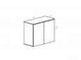 Armoire basse unie push open ELLIS L80xH81 - Deskissimo_1