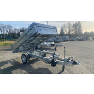 Benne LIDER 256 x 148 x 30cm - freinée simple essieu - PTAC 750 Kg ou 1350 Kg - Référence 42575_1