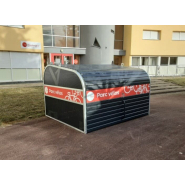 Consigne vélo collective compacte et personnalisable - VelMalle - 6 vélos avec supports adaptés et fermeture par clés_1