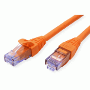 Cordon ROLINE UTP Cat.6A / 10 Gigabit, Component Level, LSOH, orange, 0,5 m_1