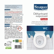 Détartrant poudre sanitaire STARWAX 1 kg - Idéal pour parois et fonds de cuvette_1