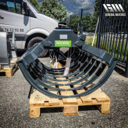 Grappin à fumier - Pour pelles de 2 à 15 tonnes et grues jusqu'à 2.4 tonnes - Ouverture de 1200 à 1810 mm_1