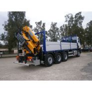 Grue auxiliaire performante avec rotation continue Effer 205