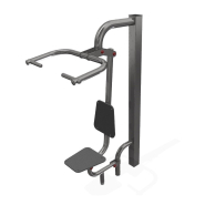Station pull en acier inoxydable - Référence SPULL - Équipement de fitness extérieur robuste et durable_1