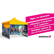 Tente pliante publicitaire 6 x 3 mètres - personnalisée, légère et durable pour événements_1