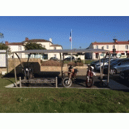 Abris vélo ouvert / structure en acier / toiture en polycarbonate_1