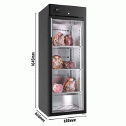Armoire de maturation dry-aging - 340 L - 1 porte vitrée - Noir | GGM Gastro_1