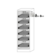 Armoire de sécurité Q-PEGASUS-90 - modèle Q90.195.060.WDAC - Réf 30074-048-33610 - Type 90 - stockage substances inflammables_1