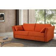 Canapé convertible express HOR 120x190 cm - Manchettes réglables - Tissu personnalisable - Matelas 13 cm_1