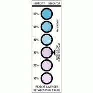Carte indicatrice d'humidité réversible - contrôle du taux d'humidité dans les emballages étanches_1
