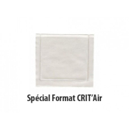Pochette adhésive transparente - Format 85 x 85 mm pour macaron service transport CRIT'AIR_1