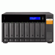 QNAP TL-D800S Boîtier de disques de stockage Boîtier disque dur/SSD Noir, Gris 2.5/3.5