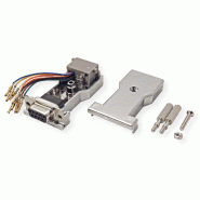 ROLINE Adaptateur DB9 femelle-RJ45 femelle 8P / 8C 8 fils, argent_1