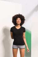 T-shirt femme col V Feel Good - Skinni Fit - Réf: SK122 - 96% coton, toucher doux et agréable_1