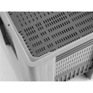 Caisse-palette monobloc en plastique 1000x1200 ajourée à semelles grise - CPP1012/SB3/A/G_1