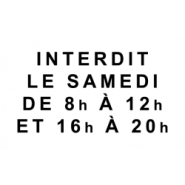 Panonceau précisions d'interdiction M6f2_1