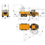 B20e low ground pressure tombereaux articulés - bell - 18 000 kg_1