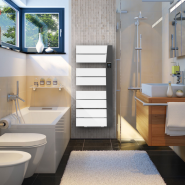 BALICA sèche-serviettes avec soufflerie 1500W Blanc et Anthracite - Intuis - M109225_1