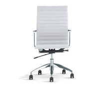 Fauteuil de direction EVOLE en simili cuir noir ou blanc - Mécanisme basculant - Référence 7700 FD M_1