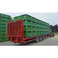 Remorque plateau avec modularité et tubes démontables