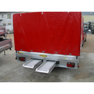 Remorque plateau Humbaur HT 303118 - 2 essieux, ridelles alu, roues dessous, 3100x1850 mm_1