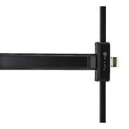 Serrure antipanic S-PUSH 2/3 points haut et bas réversible - laqué noir - conforme norme CE NF EN1125_1