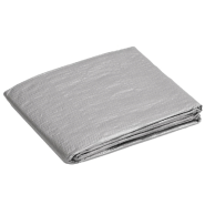 Vidaxl bâche 90 g/m² 6x8 m gris pehd 151475_1