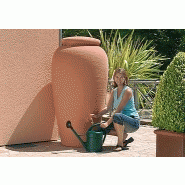 Amphore terracotta - 500L - réservoir esthétique en polyéthylène renforcé avec collecteur filtrant et robinet laiton_1