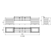 Jardinière-banc public ergonomique pour les personnes âgées - Réf MJ357 - MJ357TM - MJ357TV_1
