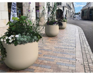 Pot géant rond Lune - Hauteurs de 548 à 910 mm - Diamètres de 600 à 1000 mm - Fabrication française_1