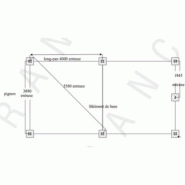 Abri camping-car semi-fermé métallique 3/4 / structure en acier / toiture à deux pans en acier / 3.89 x 3.10 m_1