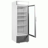 Armoire réfrigérée négative vitrée blanc/silver avec canopée LED - 440 L | Tefcold - UFSC1450GCPNFSilver_1