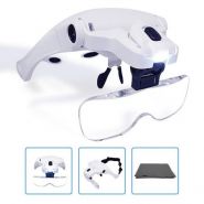P9892 - Loupe binoculaire - E-Tay avec 5 lentilles interchangeables (1X à 3,5X) et éclairage LED_1