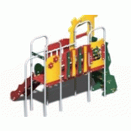 Structure de jeux combinée 2 tours - gamme Declik - DK20901I - Créa Equipements - pour enfants de 2 à 6 ans_1