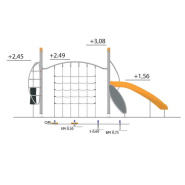 Structure multi-jeux 5 à 12 ans - Agito Zacko gris - 8002095 - Hags_1
