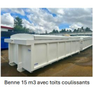 Benne amovible TANKER - Volume de 8 à 15 m³ - Acier S235 - Fabrication NF R 17-108_1