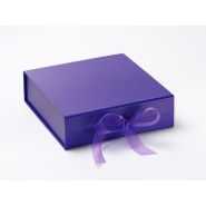 Bnbm - Boîtes pliantes aimantées avec ruban - 217x207x60 et 186x186x195 - Carton haute densité - Personnalisations multiples_1