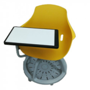 Chaise de formation avec tablette écritoire rotative our les instituts de formation, écoles, salles de conférence - GOYA_1