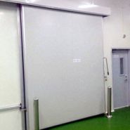 Porte de chambre froide coulissante - JingQuan - Aluminium, 150W, 500kg - Haute résistance et longévité_1