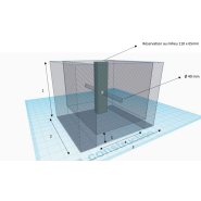 Bloc de béton moulé empilable - VGP - Masse 1000kg Lestage - REF2191000_1