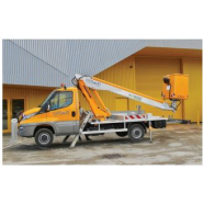 Camion nacelle télescopique hybride, hauteur de travail 16 m utilisé pour la pose d'enseignes, élagage, pose de décorations de noël et autres - disponible en location_1