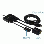 Répartiteur DisplayPort 1.2 à  3 ports, Adaptateur Multi-Moniteur DisplayPort vers 3x DP, Hub MST Dou_1