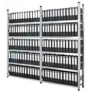 Rack léger en acier galvanisé - 3 mètres - Tablette procédé Sendzimir - 2 hauteurs, 4 profondeurs disponibles_1
