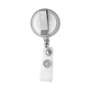 Porte-badges en plastique - bouton pression, cordelette télescopique et clip métal - compatible pochette réf AP761597_1
