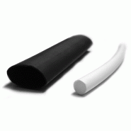 10 gaines thermorétractables blanc/noir - longueur 0.08m - diamètre de 3.2 à 12.7mm - ZENITECH_1