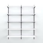 Élément suivant Cremablack 5 tablettes blanc L90xH240cm_1