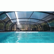 Abri piscine haut Aerys 180 – téléscopique, manuel, en polycarbonate alvéolaire et plein_2