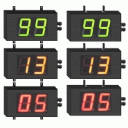 Chronomètre géant pour intérieur - Chiffres de 10 cm - LED tricolores - Programmation via RS232_1