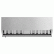 Hotte caisson inox statique 2m avec filtre et éclairage | Profondeur 900 mm_1